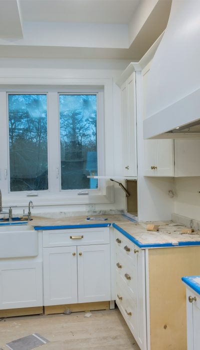 Remodel home improvement view installed in a new kitchen